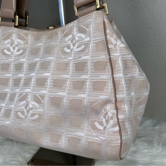 Chanel Travel Line CC Logo Handle Bag- Neutral Colors - Picture 5 of 16